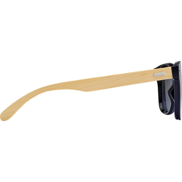 Silver - Back - Floso Unisex Adult Tan Bamboo Sunglasses
