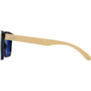 Yellow - Side - Floso Unisex Adult Tan Bamboo Sunglasses