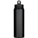 Solid Black - Back - Floso Fitz Recycled Stainless Steel Single Wall 800ml Water Bottle