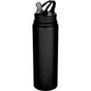 Solid Black - Front - Floso Fitz Recycled Stainless Steel Single Wall 800ml Water Bottle