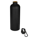 Solid Black - Side - Floso Oregon Recycled Stainless Steel Carabiner Clip 750ml Water Bottle
