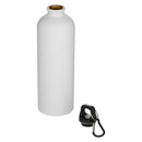 White - Side - Floso Oregon Recycled Stainless Steel Carabiner Clip 750ml Water Bottle