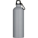 Grey - Back - Floso Oregon Recycled Stainless Steel Carabiner Clip 750ml Water Bottle