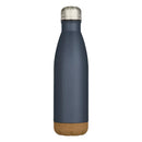 Hale Blue - Back - Floso Cove Cork Double Wall 500ml Insulated Water Bottle