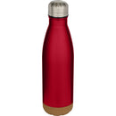 Red - Front - Floso Cove Cork Double Wall 500ml Insulated Water Bottle
