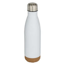 White - Front - Floso Cove Cork Double Wall 500ml Insulated Water Bottle
