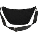 Solid Black - Back - Floso Bear Sherpa Recycled 3L Crossbody Bag