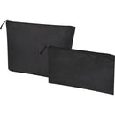Solid Black - Front - Floso Swift Recycled Toiletry Bag (Pack of 2)