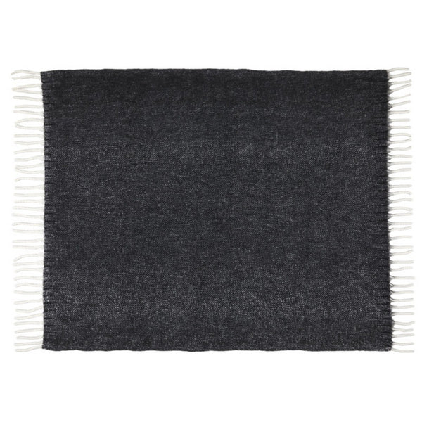 Solid Black - Front - Floso Dolly Recycled Polyester Recycled Blanket