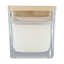 White - Side - Floso Ambra Warm Vanilla Square Bamboo Lid Scented Candle