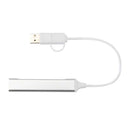 Silver - Side - Floso Alkaid Dual Wireless USB Adapter