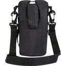 Solid Black - Back - Floso Recycled Polyester 2L Bottle Bag