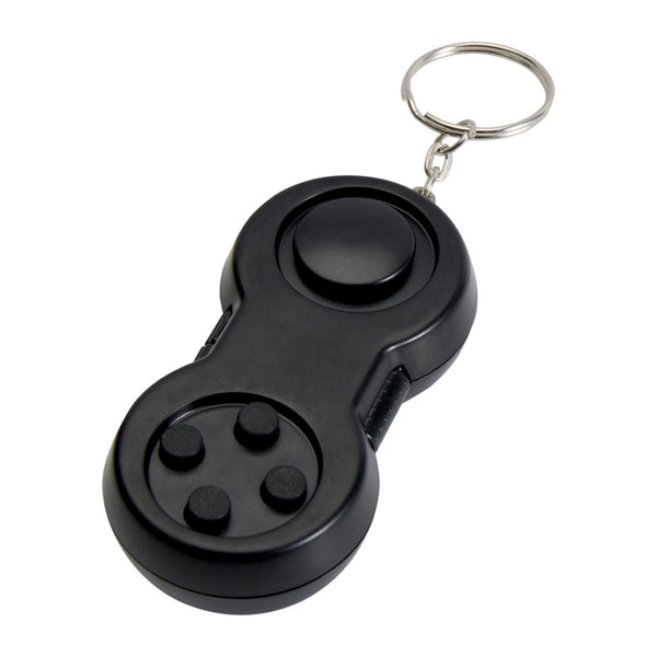 Solid Black - Front - Floso Controller Fidget Keyring