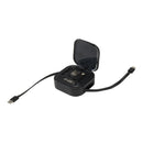 Solid Black - Back - Floso Gloas Recycled 5 in 1 Charging Cable