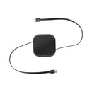 Solid Black - Side - Floso Gloas Recycled 5 in 1 Charging Cable