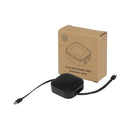 Solid Black - Pack Shot - Floso Gloas Recycled 5 in 1 Charging Cable
