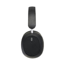 Solid Black - Lifestyle - Floso Hoggar Foldable Recycled Plastic Over Ear Headphones