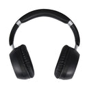 Solid Black - Pack Shot - Floso Hoggar Foldable Recycled Plastic Over Ear Headphones