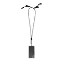 Solid Black - Side - Floso Funi Recycled Plastic Lanyard