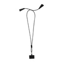Solid Black - Front - Floso Funi Recycled Plastic Lanyard