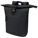 Solid Black - Side - Floso Resi Plus Roll Top Recycled 18L Backpack