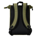 Forest Green - Back - Floso Resi Plus Roll Top Recycled 18L Backpack