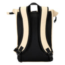 Oatmeal - Back - Floso Resi Plus Roll Top Recycled 18L Backpack