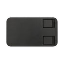 Solid Black - Side - Floso Alhena Recycled Plastic Foldable Mobile Phone Stand