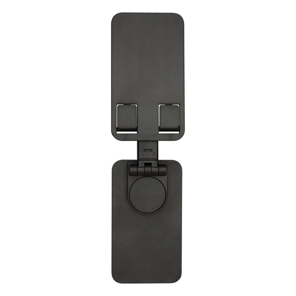 Solid Black - Lifestyle - Floso Alhena Recycled Plastic Foldable Mobile Phone Stand