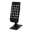Solid Black - Pack Shot - Floso Alhena Recycled Plastic Foldable Mobile Phone Stand