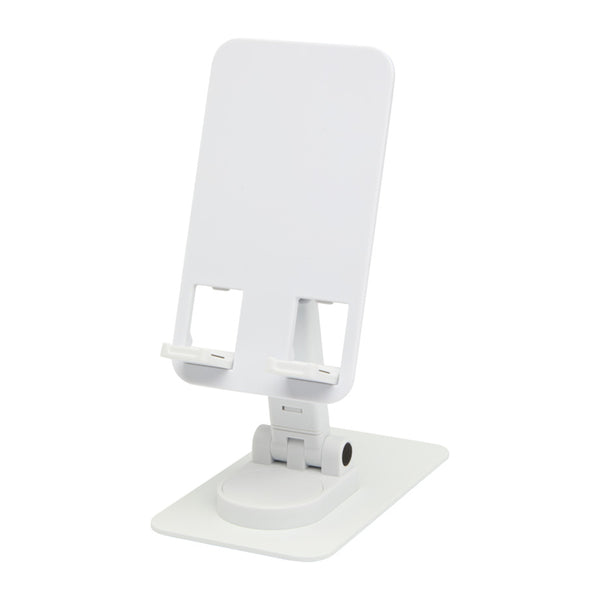 White - Front - Floso Alhena Recycled Plastic Foldable Mobile Phone Stand