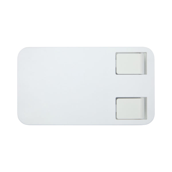 White - Side - Floso Alhena Recycled Plastic Foldable Mobile Phone Stand