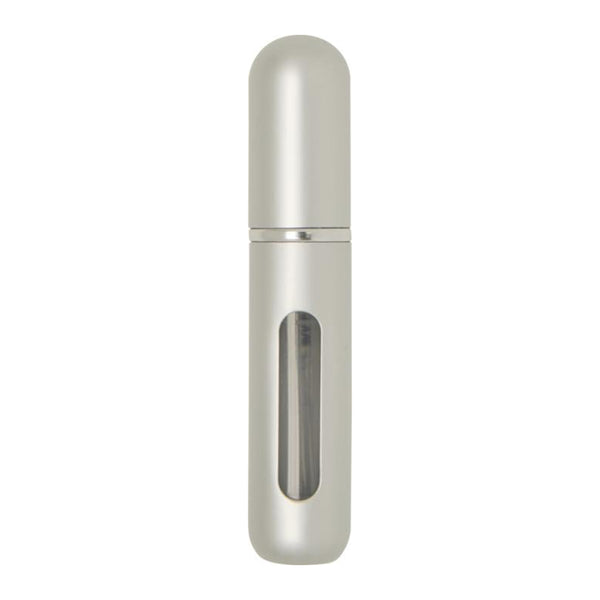 Matted Silver - Front - Floso Filla Portable Perfume Bottle