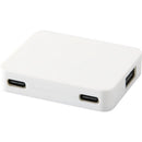 White - Front - Floso Gaia Recycled Plastic USB Hub