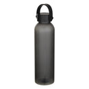 Solid Black - Back - Floso Alti Recycled Plastic Water Bottle