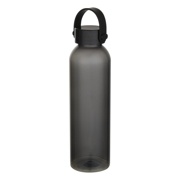 Solid Black - Back - Floso Alti Recycled Plastic Water Bottle