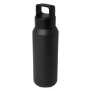 Solid Black - Front - Floso Astra Recycled Stainless Steel 600ml Insulated Water Bottle
