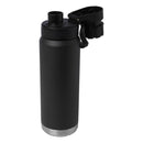 Solid Black - Side - Floso Fortis Recycled Stainless Steel 700ml Insulated Water Bottle