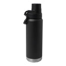 Solid Black - Lifestyle - Floso Fortis Recycled Stainless Steel 700ml Insulated Water Bottle