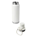 White - Back - Floso Fortis Recycled Stainless Steel 700ml Insulated Water Bottle