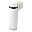 White - Side - Floso Fortis Recycled Stainless Steel 700ml Insulated Water Bottle