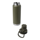 Forest Green - Back - Floso Fortis Recycled Stainless Steel 700ml Insulated Water Bottle