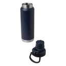 Navy - Back - Floso Fortis Recycled Stainless Steel 700ml Insulated Water Bottle