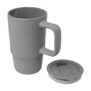 Grey - Back - Floso Carter Ceramic 450ml Travel Mug