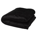 Solid Black - Front - Floso Ashen Sherpa Recycled Blanket