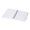 White - Side - Floso Niove Soft Cover Recycled Plastic Notebook & Pen Set