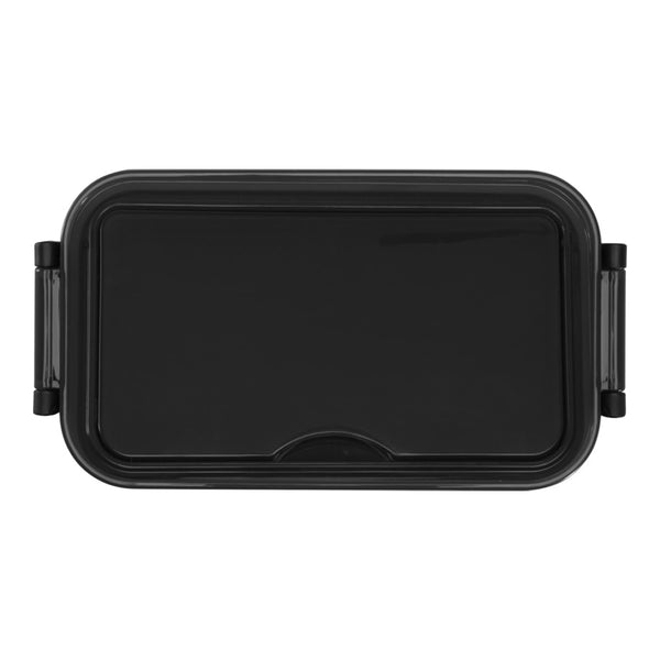 Solid Black - Back - Floso Snappy Lunch Box Set