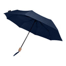 Navy - Front - Floso Dane RPET Folding Umbrella