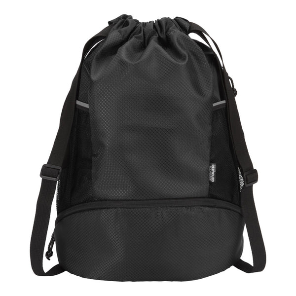Solid Black - Lifestyle - Floso Nomad 18L Drawstring Bag
