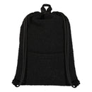 Solid Black - Side - Floso Bear Sherpa 9L Drawstring Bag